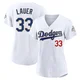 Eric Lauer ＃33 Los Angeles Dodgers Limited Women's Gold White 2026 Collection Stadium Jersey