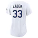 Eric Lauer ＃33 Los Angeles Dodgers Limited Women's Gold White 2026 Collection Stadium Jersey