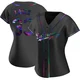Eric Lauer ＃33 Los Angeles Dodgers Replica Women's Black Holographic Alternate Jersey