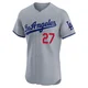 Esteury Ruiz ＃27 Los Angeles Dodgers Elite Men's Gray Road Jersey