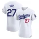 Esteury Ruiz ＃27 Los Angeles Dodgers Elite Men's White Home Jersey