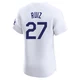 Esteury Ruiz ＃27 Los Angeles Dodgers Elite Men's White Home Jersey