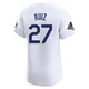 Esteury Ruiz ＃27 Los Angeles Dodgers Elite Men's White Home World Series Champions Jersey