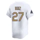 Esteury Ruiz ＃27 Los Angeles Dodgers Limited Men's Gold White 2025 Collection Jersey