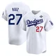 Esteury Ruiz ＃27 Los Angeles Dodgers Limited Men's White Home 2025 World Series Jersey