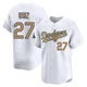 Esteury Ruiz ＃27 Los Angeles Dodgers Limited Youth Gold White 2025 Collection Jersey