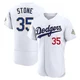 Gavin Stone ＃35 Los Angeles Dodgers Authentic Men's Gold White 2026 Collection Jersey