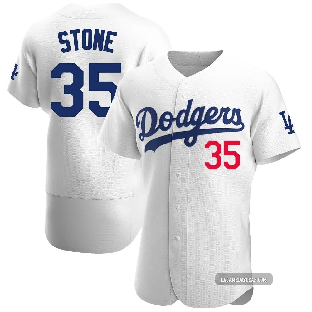 Gavin Stone ＃35 Los Angeles Dodgers Authentic Men's White Home Jersey