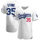 Gavin Stone ＃35 Los Angeles Dodgers Authentic Men's White Home Official 2024 World Series Champions Jersey