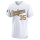 Gavin Stone ＃35 Los Angeles Dodgers Elite Men's Gold White 2025 Collection Jersey
