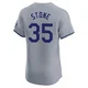 Gavin Stone ＃35 Los Angeles Dodgers Elite Men's Gray Road Jersey