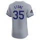 Gavin Stone ＃35 Los Angeles Dodgers Elite Men's Gray Road World Series Champions Jersey