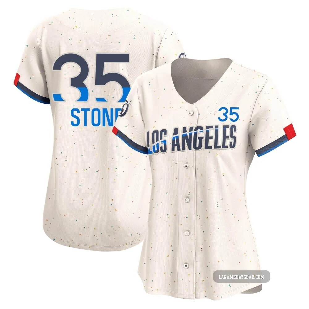 Gavin Stone ＃35 Los Angeles Dodgers Limited Women's Cream 2024 City Connect Jersey