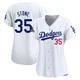 Gavin Stone ＃35 Los Angeles Dodgers Limited Women's White Home 2024 World Series Champions Jersey