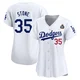 Gavin Stone ＃35 Los Angeles Dodgers Limited Women's White Home 2024 World Series Jersey