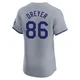 Jack Dreyer ＃86 Los Angeles Dodgers Elite Men's Gray Road Jersey