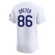 Jack Dreyer ＃86 Los Angeles Dodgers Elite Men's White Home Jersey