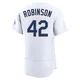 Jackie Robinson ＃42 Los Angeles Dodgers Authentic Men's Gold White 2026 Collection Jersey