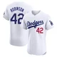 Jackie Robinson ＃42 Los Angeles Dodgers Elite Men's White Home Jersey