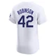 Jackie Robinson ＃42 Los Angeles Dodgers Elite Men's White Home Jersey