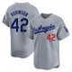 Jackie Robinson ＃42 Los Angeles Dodgers Limited Men's Gray Away Jersey