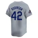 Jackie Robinson ＃42 Los Angeles Dodgers Limited Men's Gray Away World Series Champions Jersey