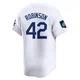Jackie Robinson ＃42 Los Angeles Dodgers Limited Men's White 2024 World Tour Seoul Series Home Jersey