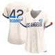 Jackie Robinson ＃42 Los Angeles Dodgers Limited Women's Cream 2024 City Connect Jersey