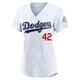 Jackie Robinson ＃42 Los Angeles Dodgers Limited Women's Gold White 2026 Collection Stadium Jersey