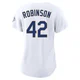 Jackie Robinson ＃42 Los Angeles Dodgers Limited Women's Gold White 2026 Collection Stadium Jersey