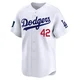 Jackie Robinson ＃42 Los Angeles Dodgers Limited Youth White 2024 World Tour Seoul Series Home Jersey
