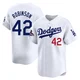 Jackie Robinson ＃42 Los Angeles Dodgers Limited Youth White Home 2024 World Series Champions Jersey