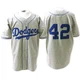 Jackie Robinson ＃42 Los Angeles Dodgers Replica Men's Grey Throwback Jersey