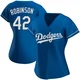 Jackie Robinson ＃42 Los Angeles Dodgers Replica Women's Royal Alternate Jersey