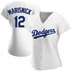 Jake Marisnick ＃12 Los Angeles Dodgers Authentic Women's White Home Jersey