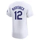 Jake Marisnick ＃12 Los Angeles Dodgers Elite Men's White Home Jersey