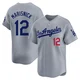 Jake Marisnick ＃12 Los Angeles Dodgers Limited Men's Gray Away Jersey