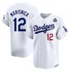 Jake Marisnick ＃12 Los Angeles Dodgers Limited Men's White Home 2024 World Series Jersey
