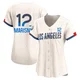 Jake Marisnick ＃12 Los Angeles Dodgers Limited Women's Cream 2024 City Connect Jersey