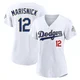 Jake Marisnick ＃12 Los Angeles Dodgers Limited Women's Gold White 2026 Collection Stadium Jersey