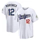Jake Marisnick ＃12 Los Angeles Dodgers Limited Youth Gold White 2026 Collection Stadium Jersey