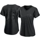 J.D. Martin ＃76 Los Angeles Dodgers Authentic Women's Black Pitch Fashion Jersey