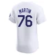 J.D. Martin ＃76 Los Angeles Dodgers Elite Men's White Home Jersey