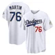 J.D. Martin ＃76 Los Angeles Dodgers Limited Youth Gold White 2026 Collection Stadium Jersey
