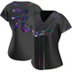 J.D. Martin ＃76 Los Angeles Dodgers Replica Women's Black Holographic Alternate Jersey