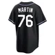 J.D. Martin ＃76 Los Angeles Dodgers Replica Youth Black Fashion Out Jersey