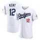 Jeff Kent ＃12 Los Angeles Dodgers Authentic Men's Gold White 2026 Collection Jersey