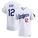 Jeff Kent ＃12 Los Angeles Dodgers Elite Men's White Home Jersey