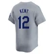 Jeff Kent ＃12 Los Angeles Dodgers Limited Men's Gray Away Jersey