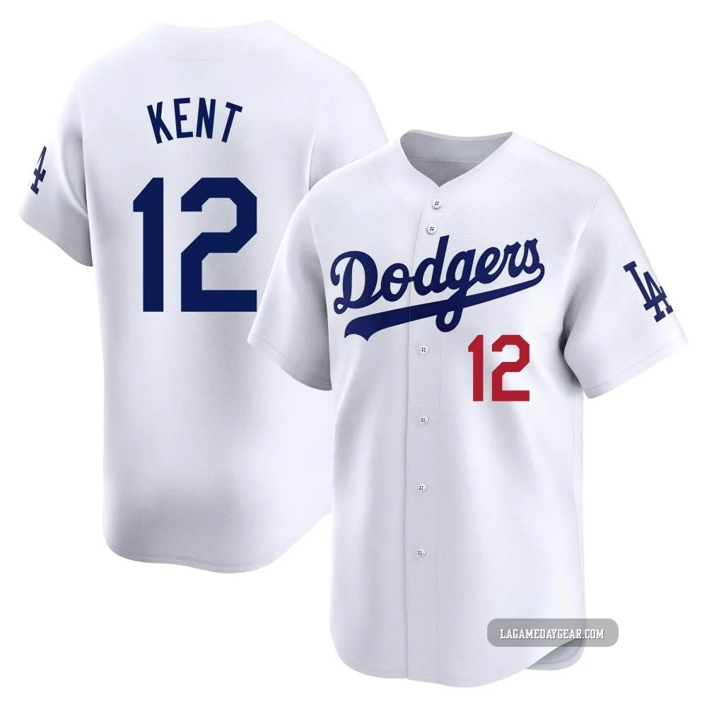 Jeff Kent ＃12 Los Angeles Dodgers Limited Youth White Home Jersey